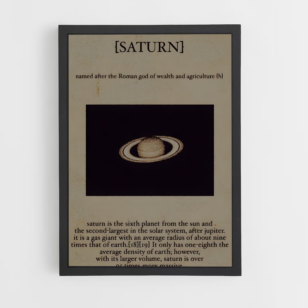 Poster Vintage fascinant astronomie – affiche Espace rétro (vue 2)